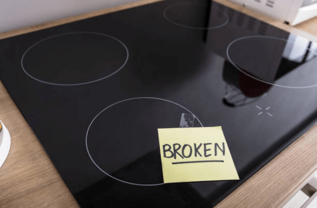 broken stove top